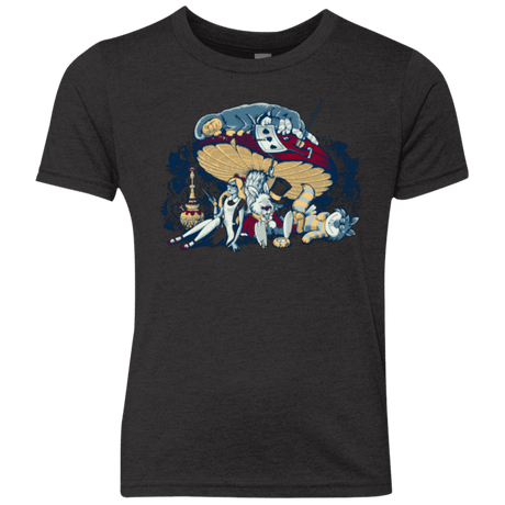 T-Shirts Vintage Black / YXS STONED IN WONDERLAND Youth Triblend T-Shirt