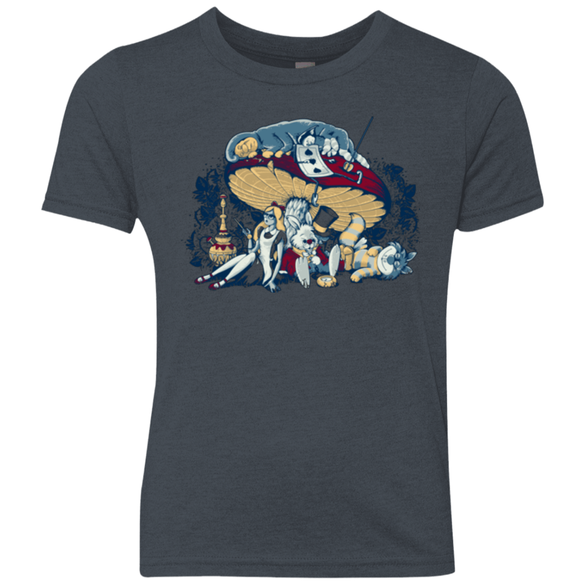 T-Shirts Vintage Navy / YXS STONED IN WONDERLAND Youth Triblend T-Shirt