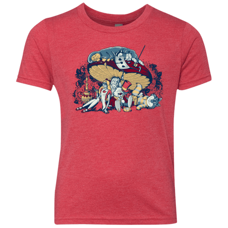 T-Shirts Vintage Red / YXS STONED IN WONDERLAND Youth Triblend T-Shirt