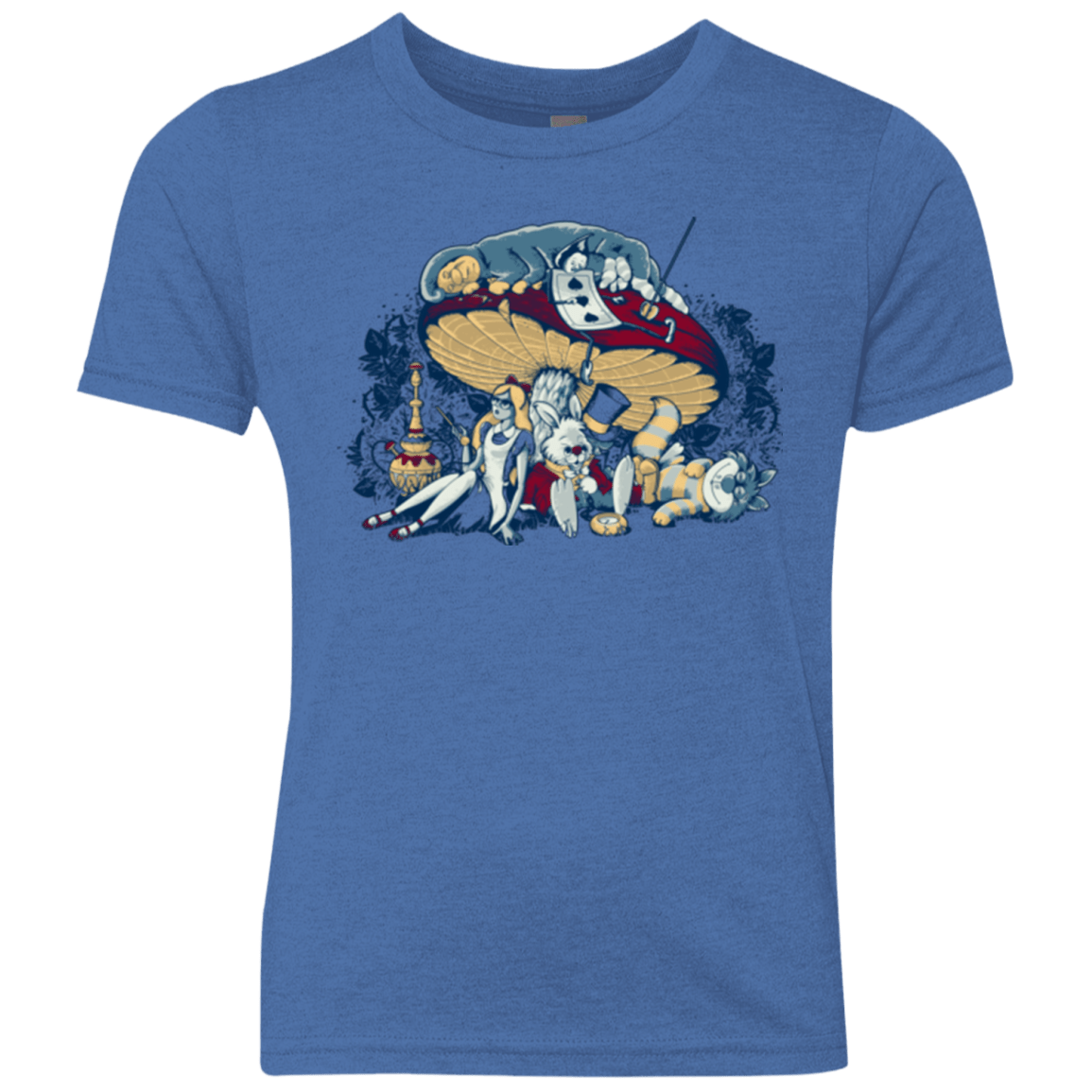 T-Shirts Vintage Royal / YXS STONED IN WONDERLAND Youth Triblend T-Shirt