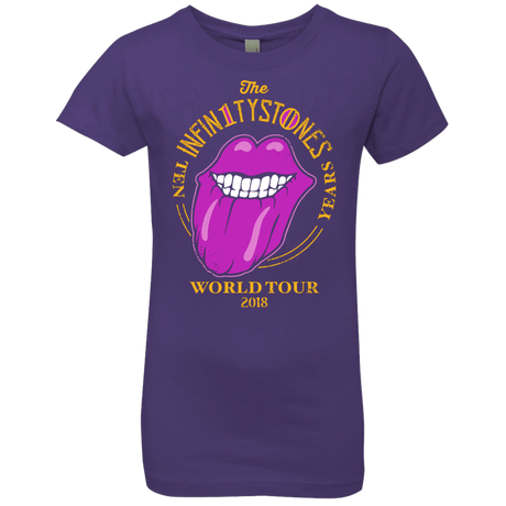 T-Shirts Purple Rush / YXS Stones World Tour Girls Premium T-Shirt