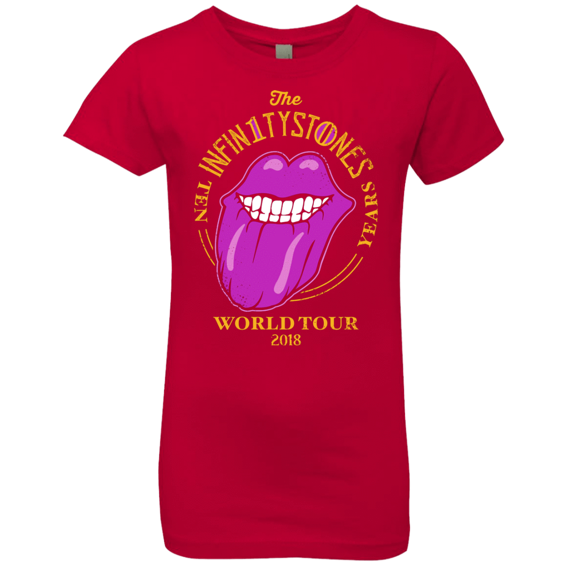 T-Shirts Red / YXS Stones World Tour Girls Premium T-Shirt
