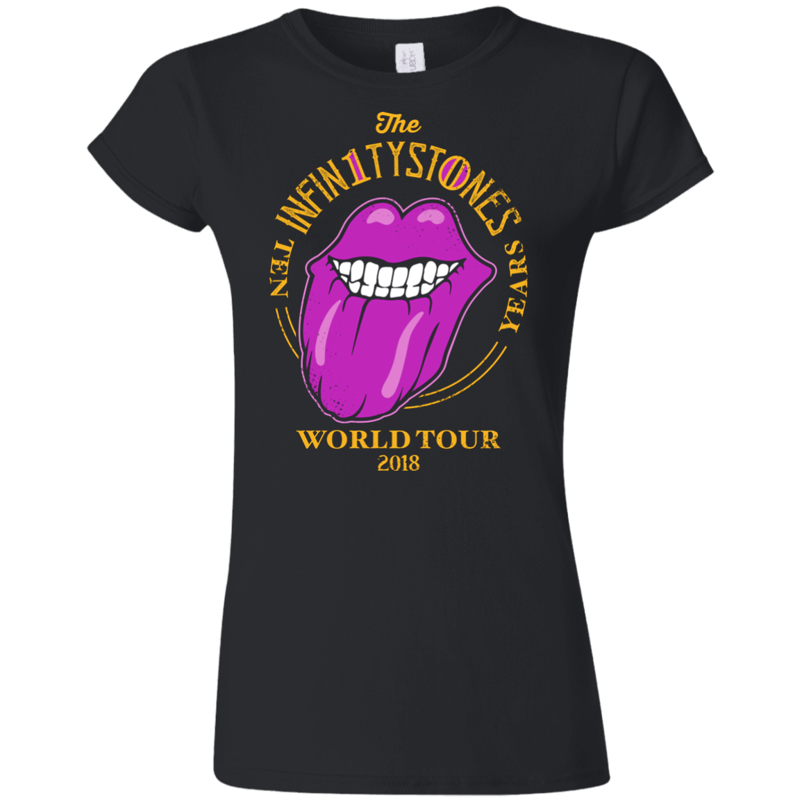 T-Shirts Black / S Stones World Tour Junior Slimmer-Fit T-Shirt