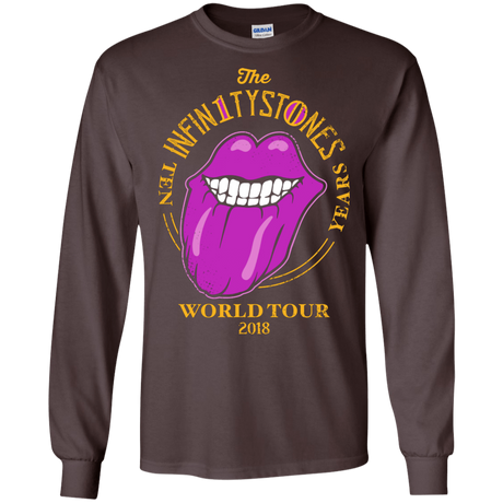 T-Shirts Dark Chocolate / S Stones World Tour Men's Long Sleeve T-Shirt