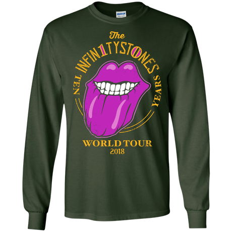 T-Shirts Forest Green / S Stones World Tour Men's Long Sleeve T-Shirt