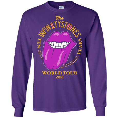 T-Shirts Purple / S Stones World Tour Men's Long Sleeve T-Shirt