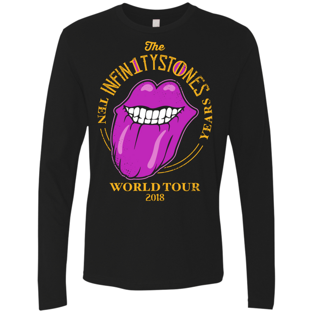 T-Shirts Black / S Stones World Tour Men's Premium Long Sleeve