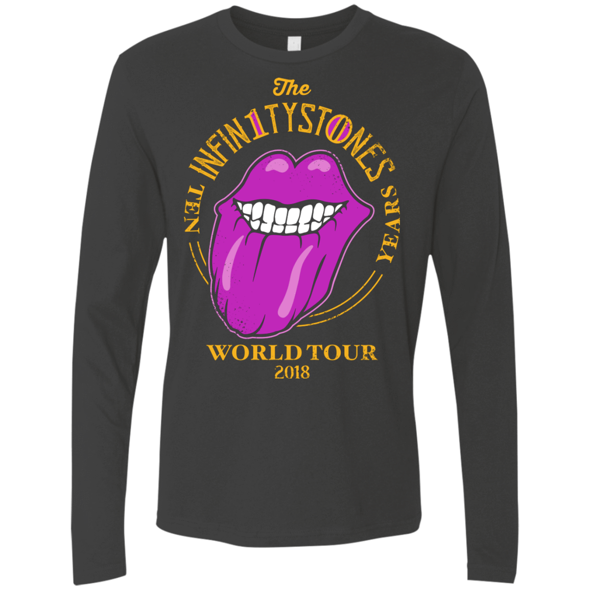 T-Shirts Heavy Metal / S Stones World Tour Men's Premium Long Sleeve