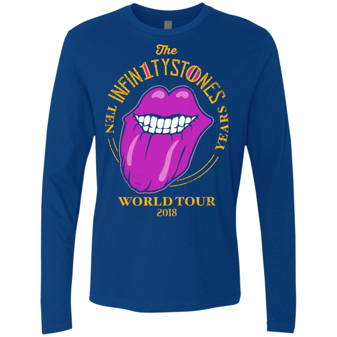 T-Shirts Royal / S Stones World Tour Men's Premium Long Sleeve