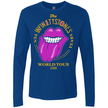 T-Shirts Royal / S Stones World Tour Men's Premium Long Sleeve