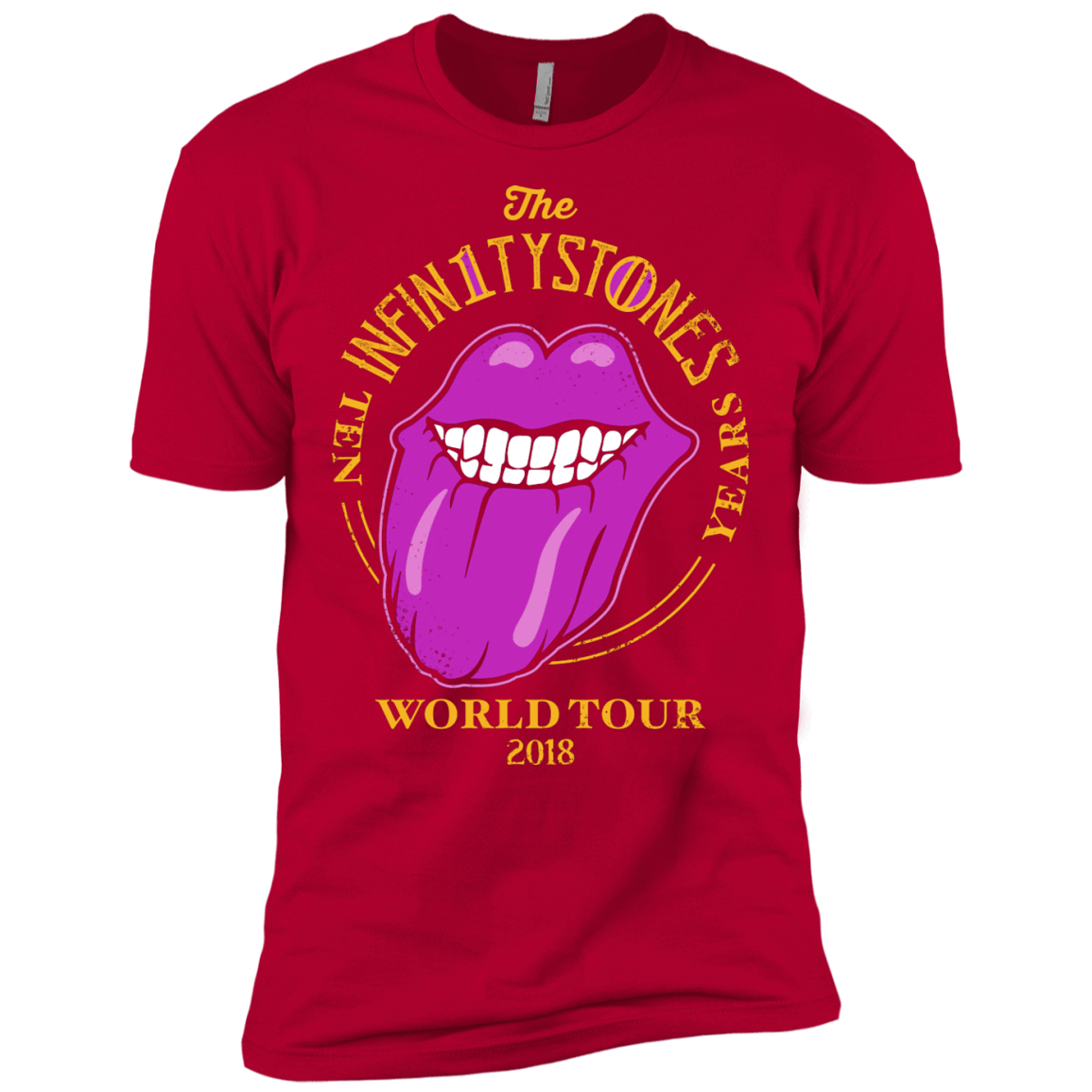 T-Shirts Red / X-Small Stones World Tour Men's Premium T-Shirt
