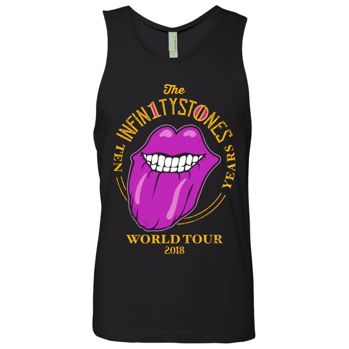 T-Shirts Black / S Stones World Tour Men's Premium Tank Top