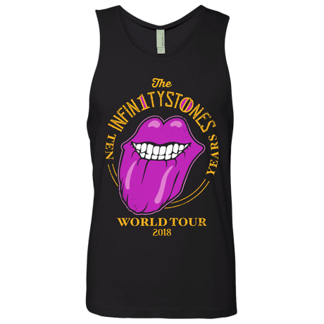 T-Shirts Black / S Stones World Tour Men's Premium Tank Top