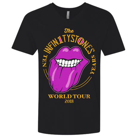 T-Shirts Black / X-Small Stones World Tour Men's Premium V-Neck