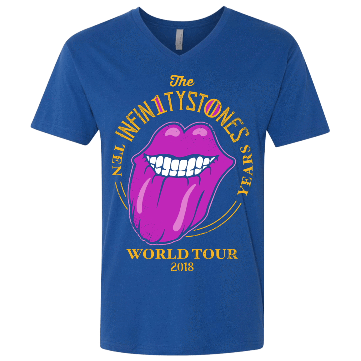 T-Shirts Royal / X-Small Stones World Tour Men's Premium V-Neck