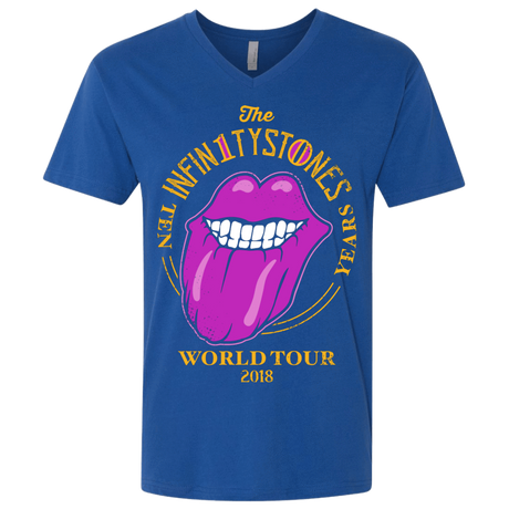 T-Shirts Royal / X-Small Stones World Tour Men's Premium V-Neck