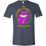 T-Shirts Heather Navy / S Stones World Tour Men's Semi-Fitted Softstyle