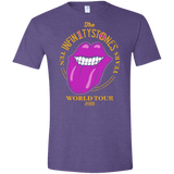 T-Shirts Heather Purple / S Stones World Tour Men's Semi-Fitted Softstyle