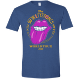 T-Shirts Heather Royal / X-Small Stones World Tour Men's Semi-Fitted Softstyle