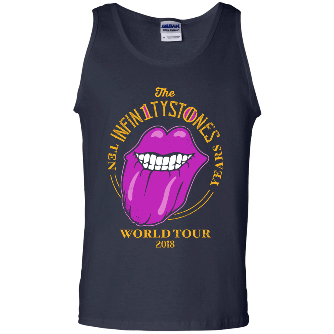 T-Shirts Navy / S Stones World Tour Men's Tank Top