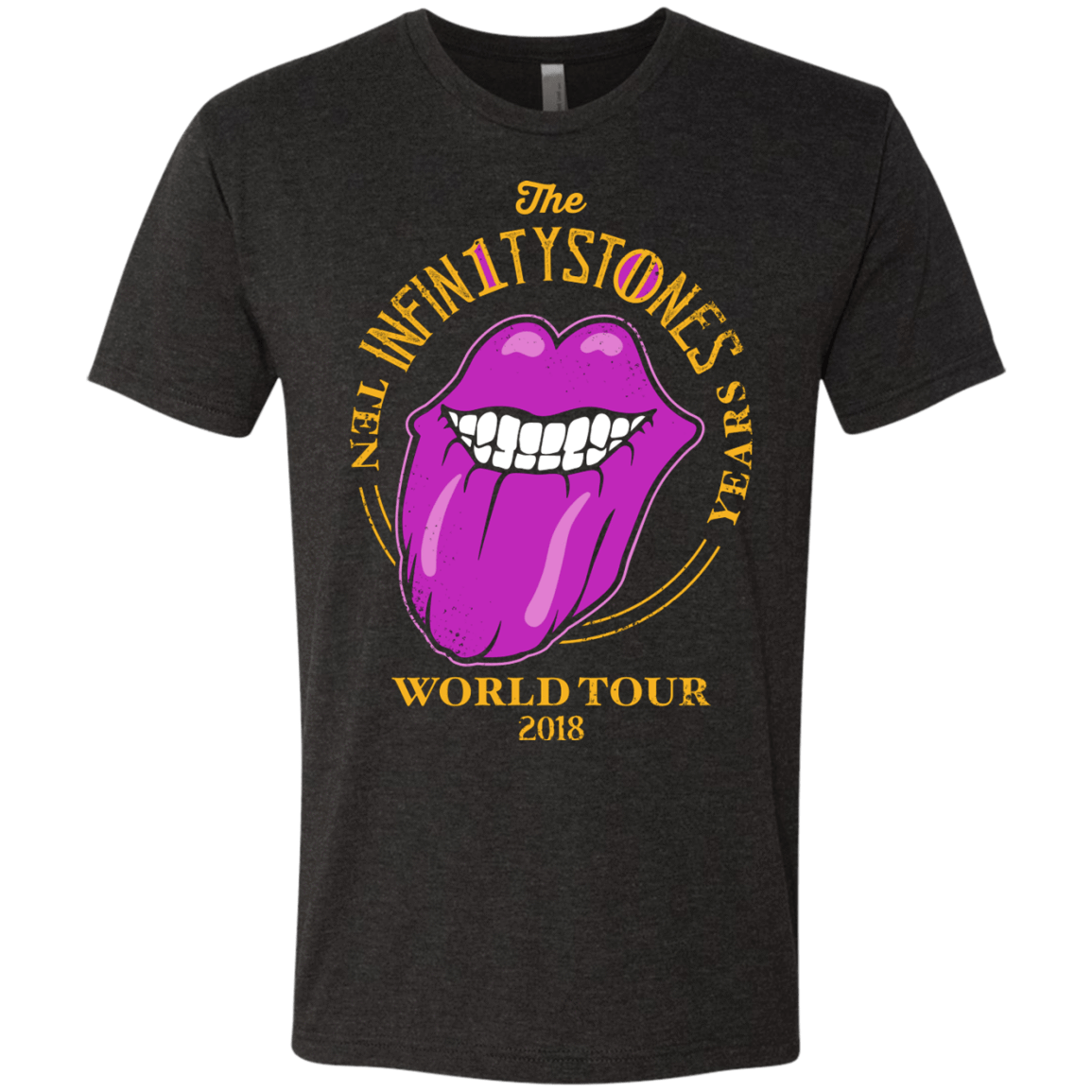 T-Shirts Vintage Black / S Stones World Tour Men's Triblend T-Shirt