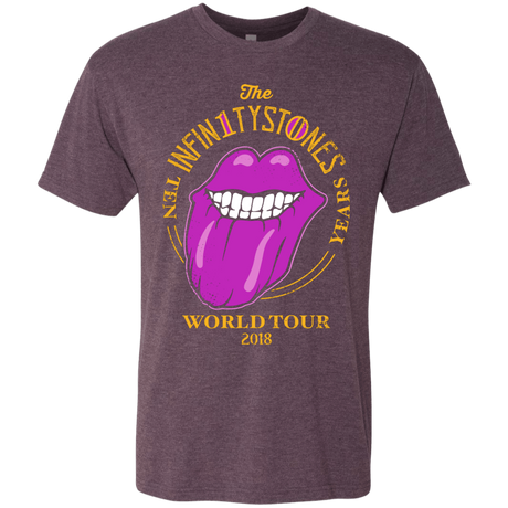 T-Shirts Vintage Purple / S Stones World Tour Men's Triblend T-Shirt