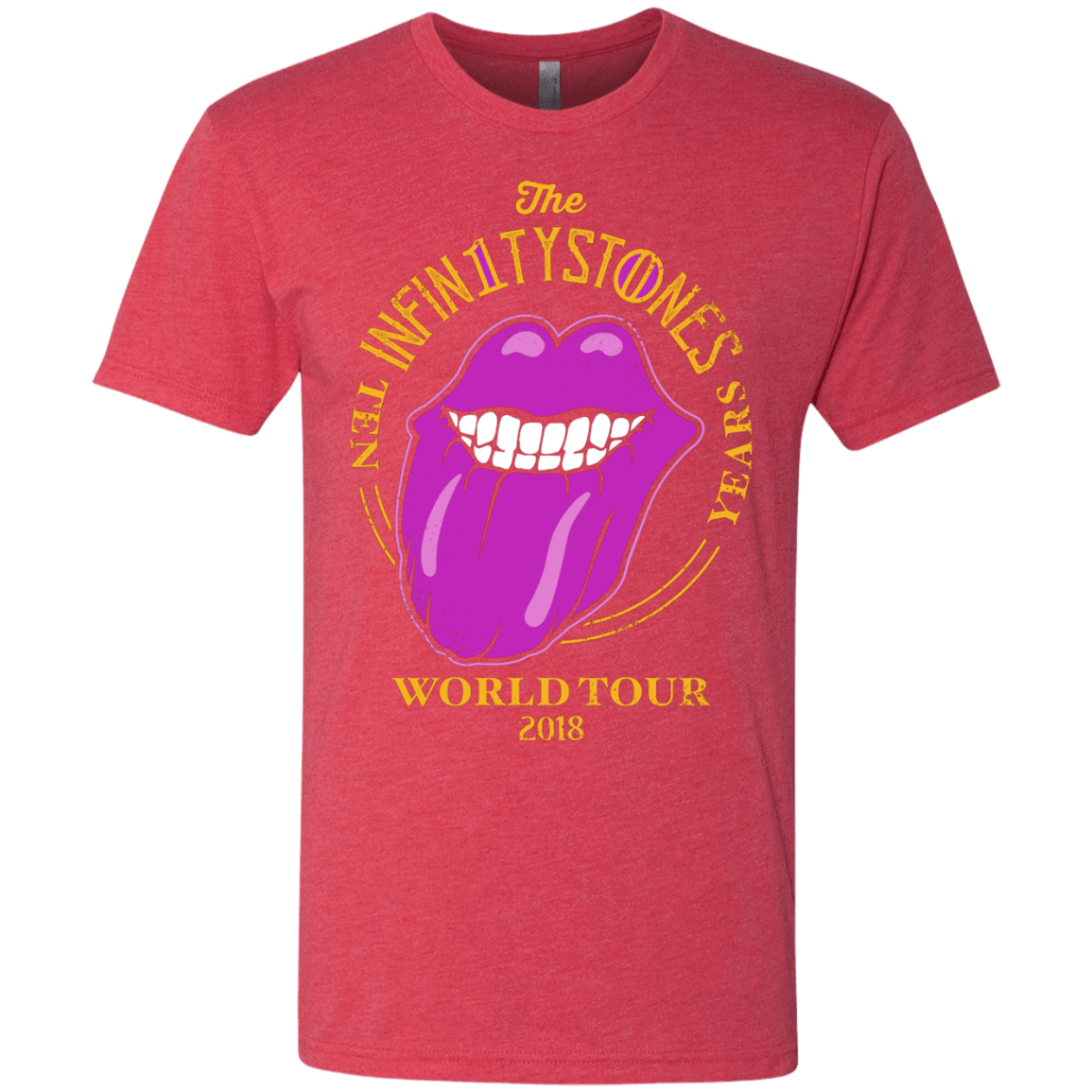 T-Shirts Vintage Red / S Stones World Tour Men's Triblend T-Shirt