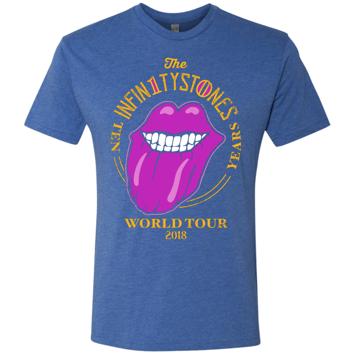 T-Shirts Vintage Royal / S Stones World Tour Men's Triblend T-Shirt