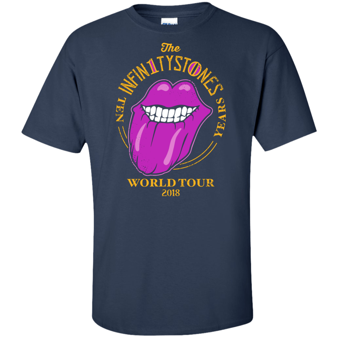 T-Shirts Navy / XLT Stones World Tour Tall T-Shirt