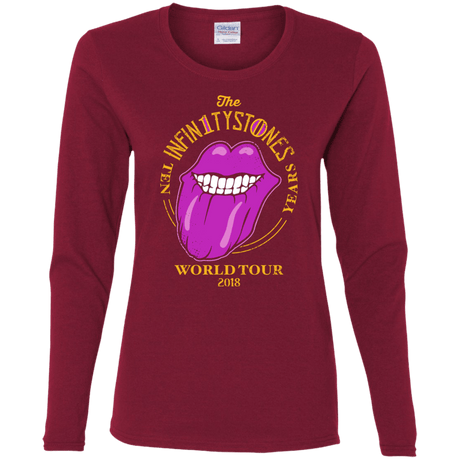 T-Shirts Cardinal / S Stones World Tour Women's Long Sleeve T-Shirt