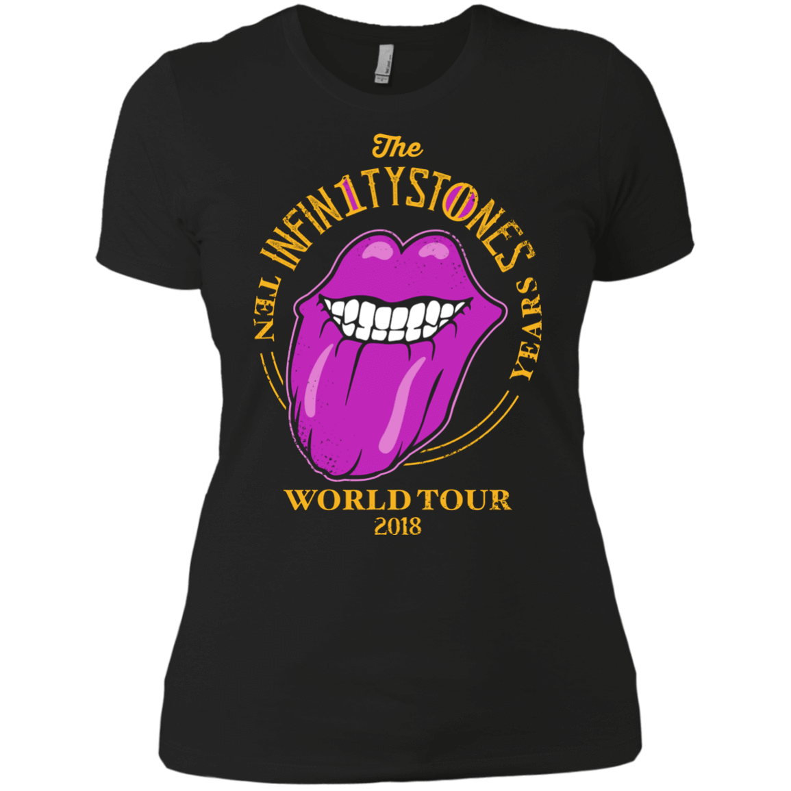 T-Shirts Black / X-Small Stones World Tour Women's Premium T-Shirt