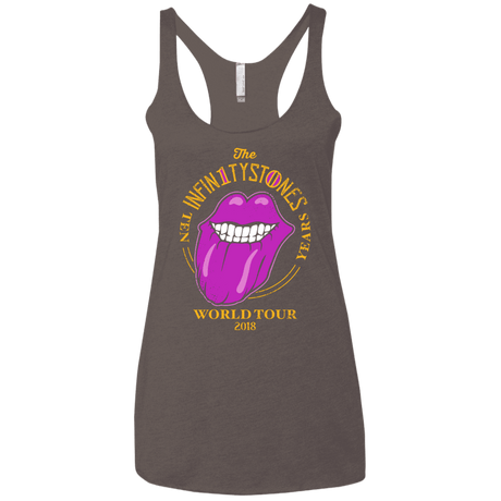 T-Shirts Macchiato / X-Small Stones World Tour Women's Triblend Racerback Tank
