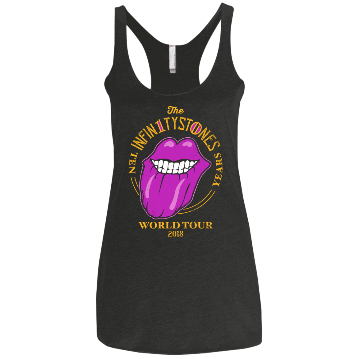T-Shirts Vintage Black / X-Small Stones World Tour Women's Triblend Racerback Tank