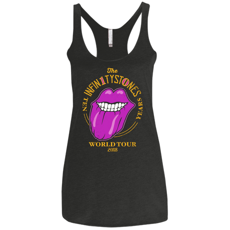 T-Shirts Vintage Black / X-Small Stones World Tour Women's Triblend Racerback Tank