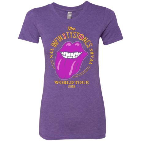 T-Shirts Purple Rush / S Stones World Tour Women's Triblend T-Shirt