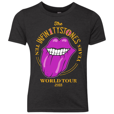 T-Shirts Vintage Black / YXS Stones World Tour Youth Triblend T-Shirt