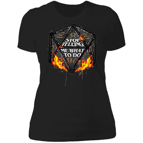 T-Shirts Black / X-Small Stop Telling Me What To Do Women's Premium T-Shirt