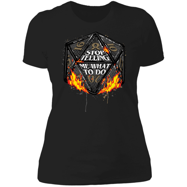 T-Shirts Black / X-Small Stop Telling Me What To Do Women's Premium T-Shirt