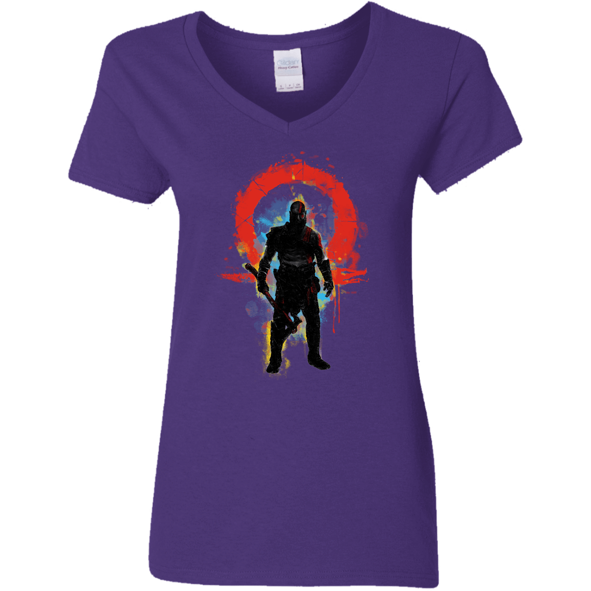 T-Shirts Purple / S Storm of War Women's V-Neck T-Shirt