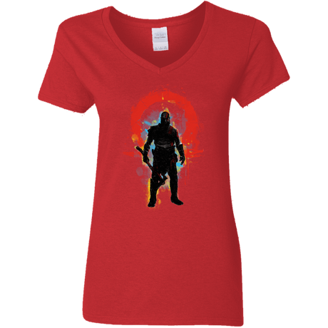 T-Shirts Red / S Storm of War Women's V-Neck T-Shirt