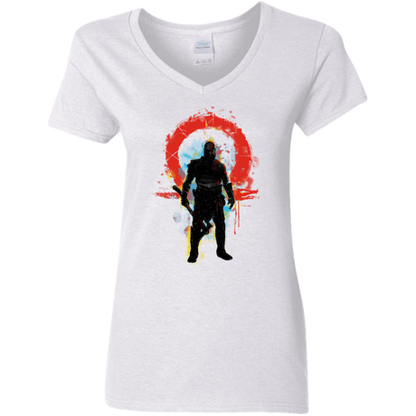 T-Shirts White / S Storm of War Women's V-Neck T-Shirt