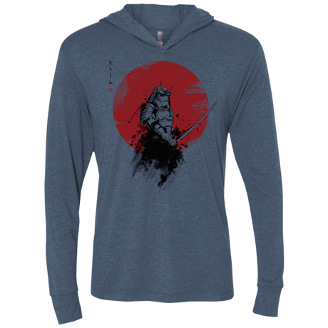 T-Shirts Indigo / X-Small Storm Samurai Triblend Long Sleeve Hoodie Tee