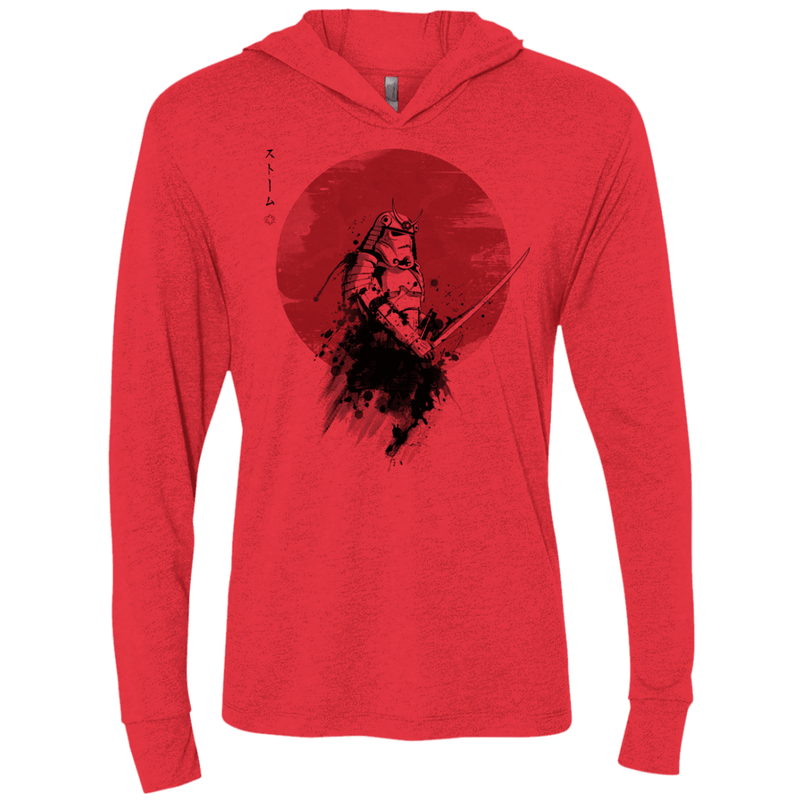 T-Shirts Vintage Red / X-Small Storm Samurai Triblend Long Sleeve Hoodie Tee