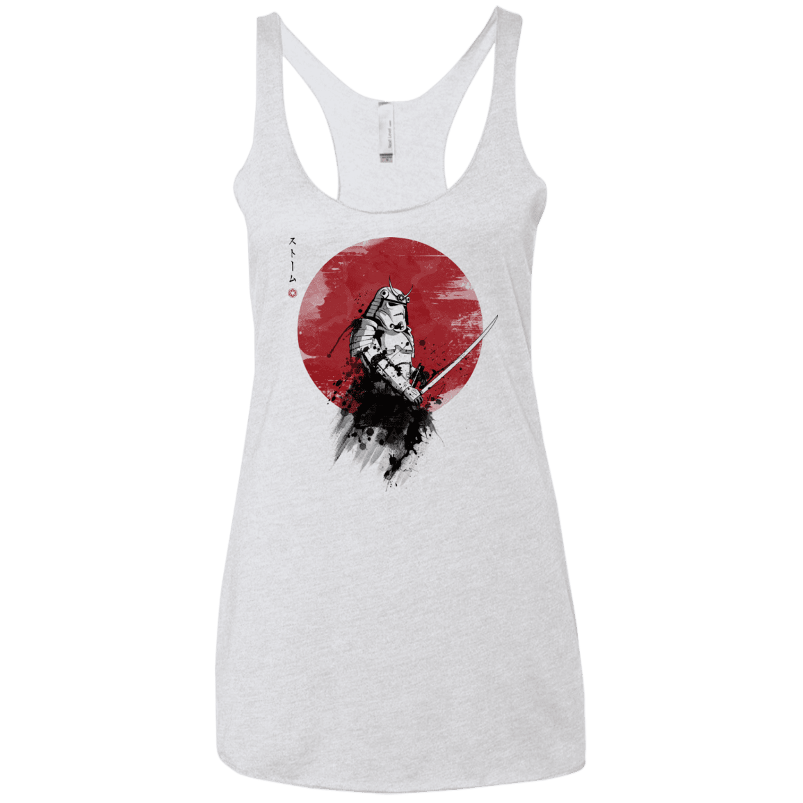 T-Shirts Heather White / X-Small Storm Samurai Women's Triblend Racerback Tank