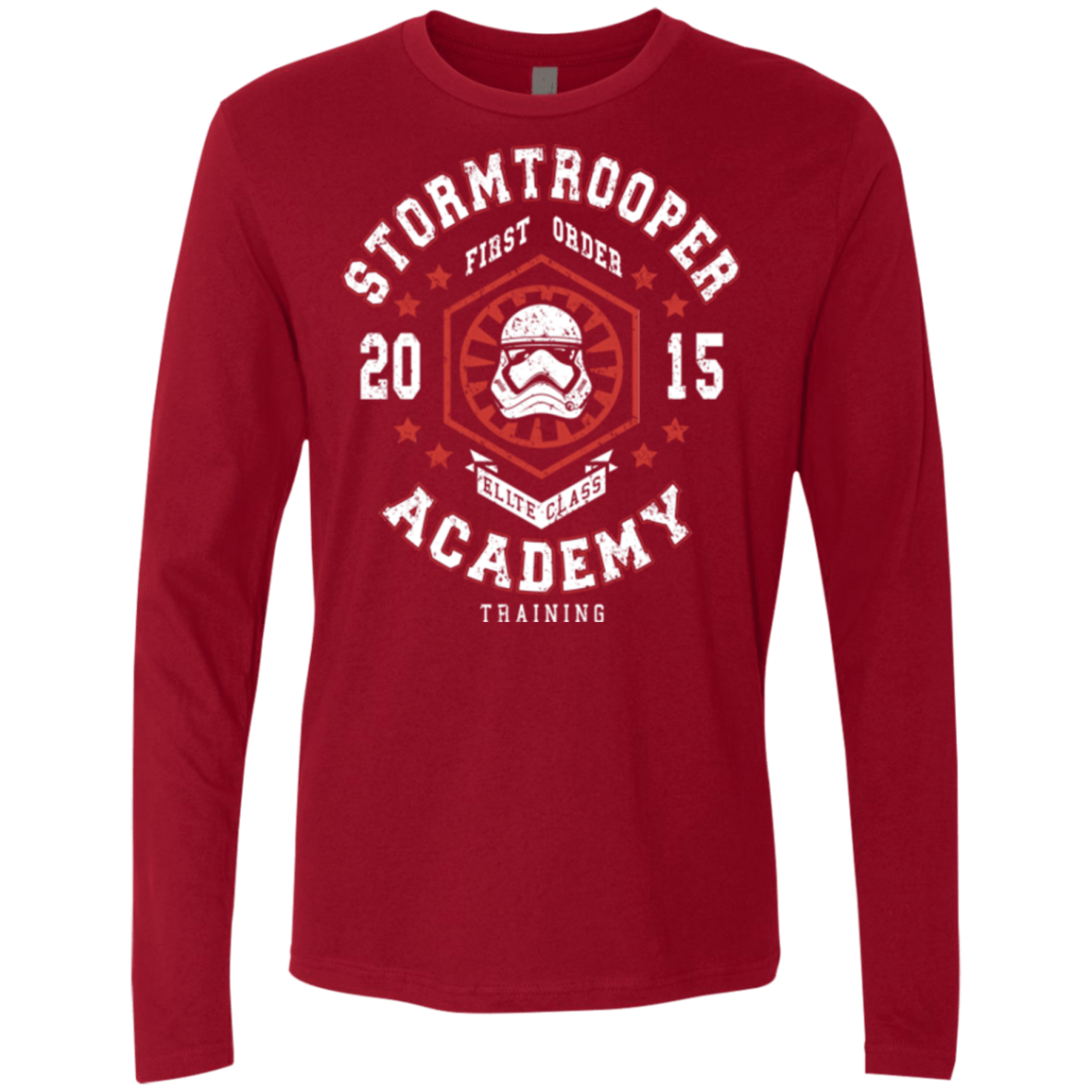 T-Shirts Cardinal / Small Stormtrooper Academy 15 Men's Premium Long Sleeve