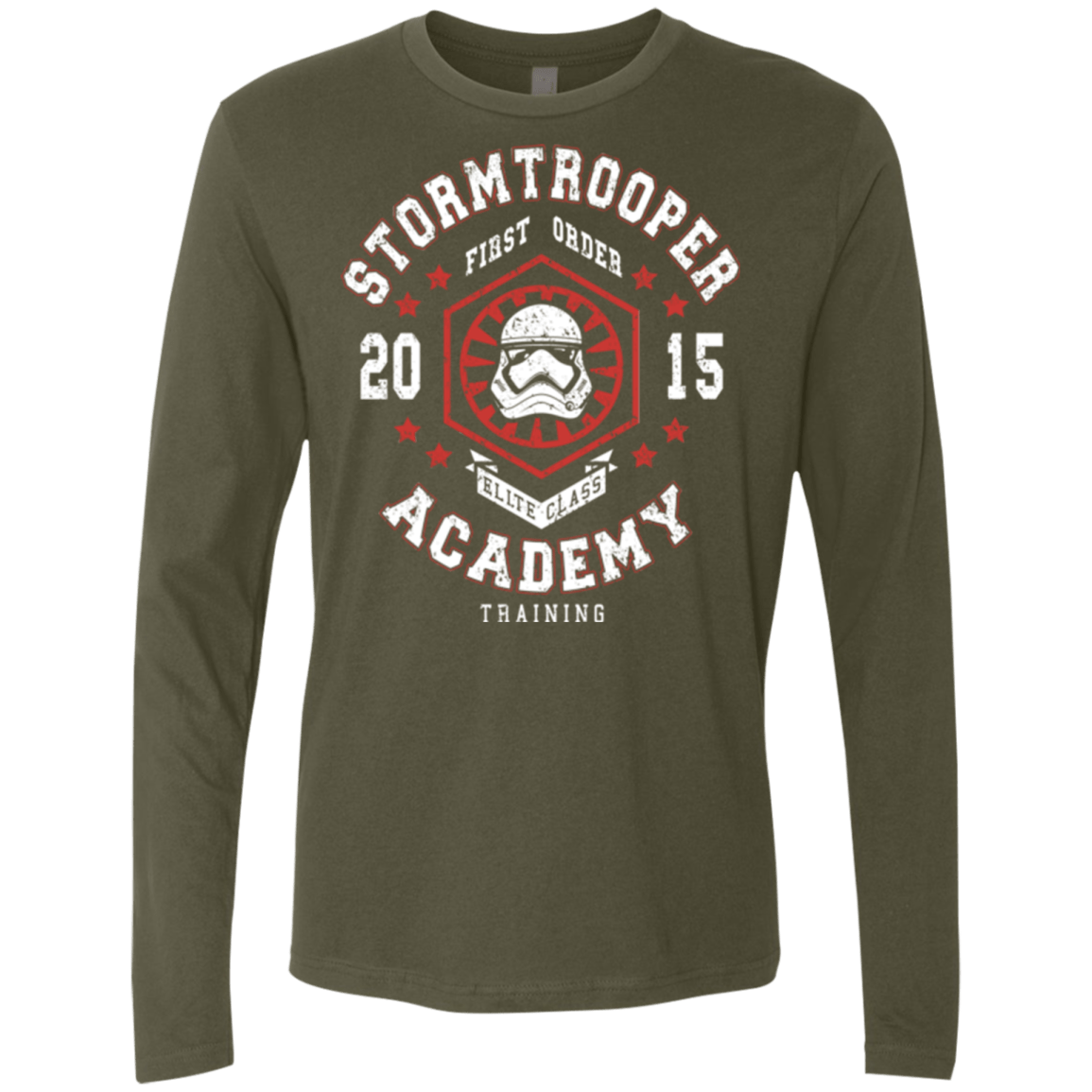 T-Shirts Military Green / Small Stormtrooper Academy 15 Men's Premium Long Sleeve