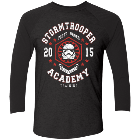 T-Shirts Vintage Black/Vintage Black / X-Small Stormtrooper Academy 15 Men's Triblend 3/4 Sleeve