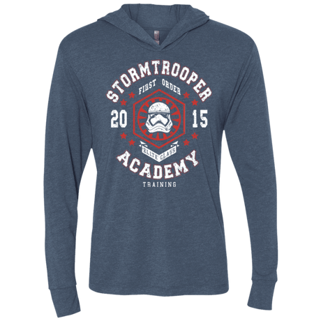 T-Shirts Indigo / X-Small Stormtrooper Academy 15 Triblend Long Sleeve Hoodie Tee