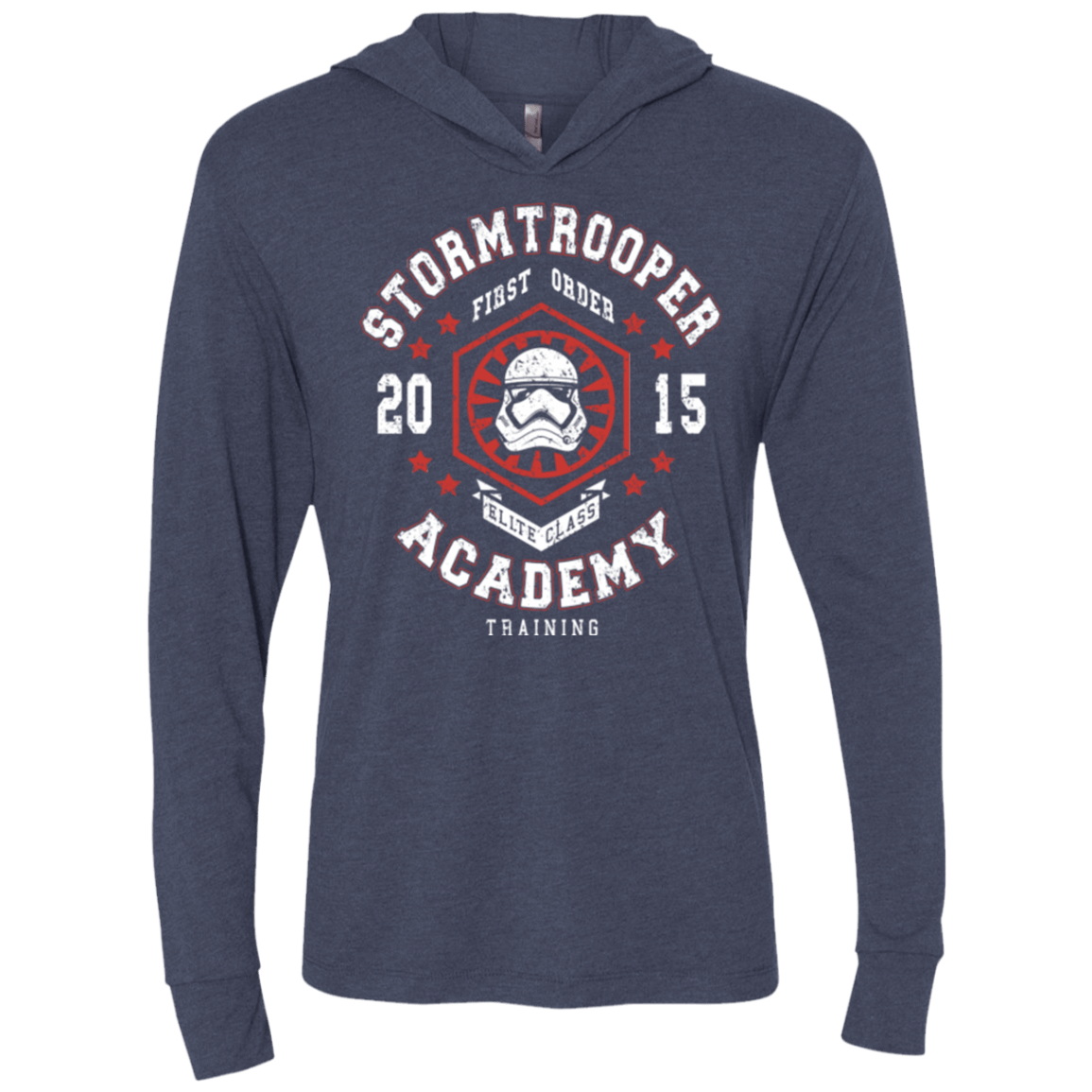 T-Shirts Vintage Navy / X-Small Stormtrooper Academy 15 Triblend Long Sleeve Hoodie Tee