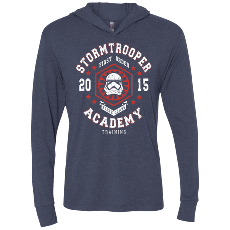 T-Shirts Vintage Navy / X-Small Stormtrooper Academy 15 Triblend Long Sleeve Hoodie Tee